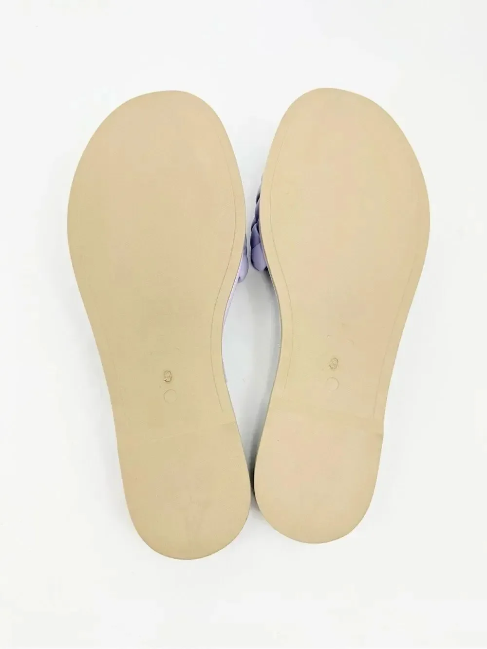Seychelles BELLISSIMA Lavender Purple Puffy Woven Leather Padded Slide Sandals